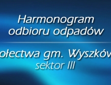 Harmonogram odbioru odpadów: sołectwa gm. Wyszków - sektor III